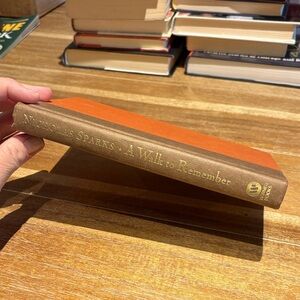 A Walk to Remember Hardcover Book - Orange and Brown